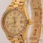 VINTAGE 1984 Ladies Rolex DateJust PRESIDENT 26mm CHAMPAGNE DIAMOND 18K 6917