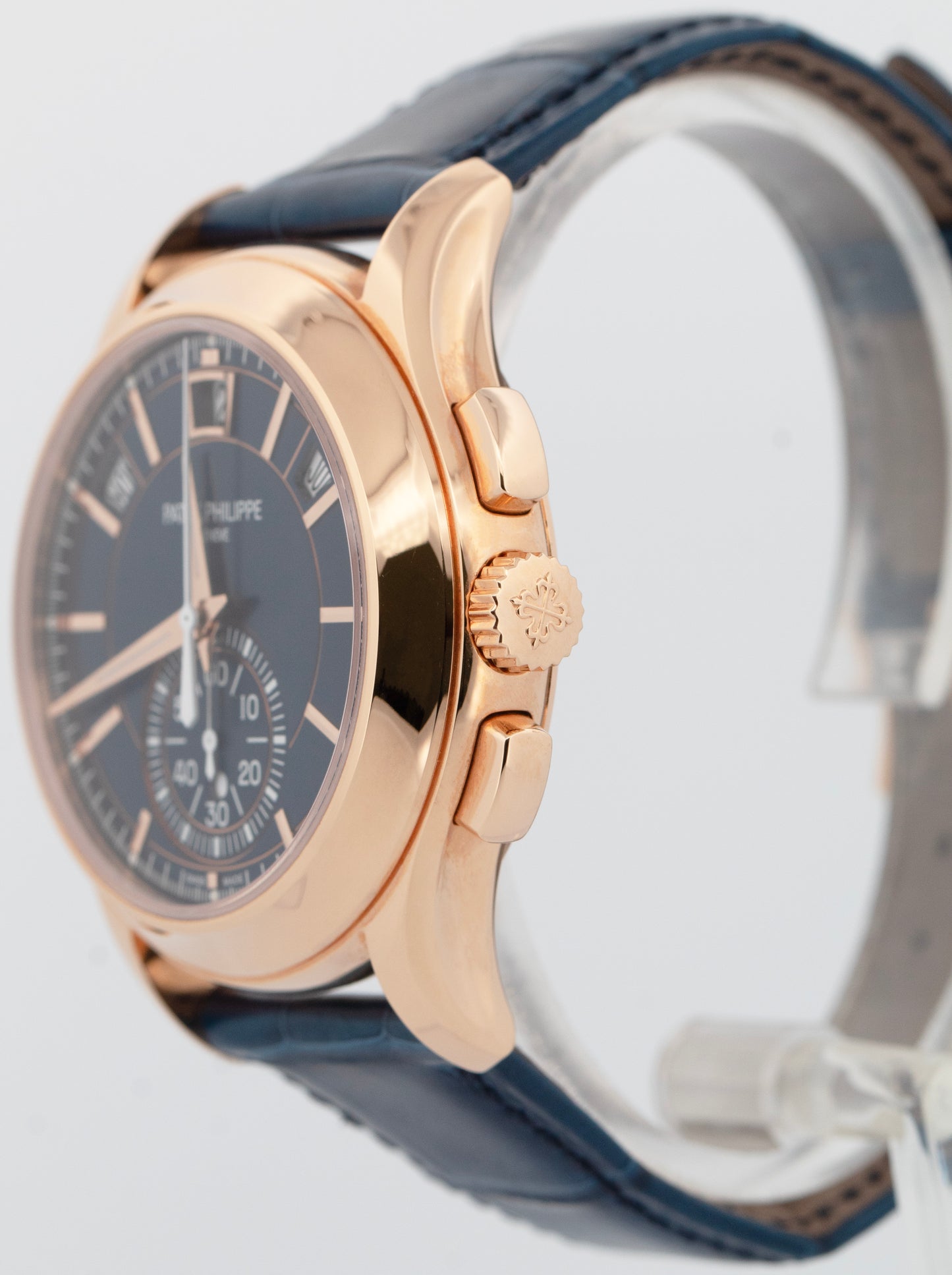 NEW 2025 Patek Philippe Complications Blue Annual Calendar Gold 5905R-010 Watch