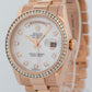 MINT Rolex Day-Date President DIAMOND MOP 18k Rose Gold 36mm 118235 Watch BOX