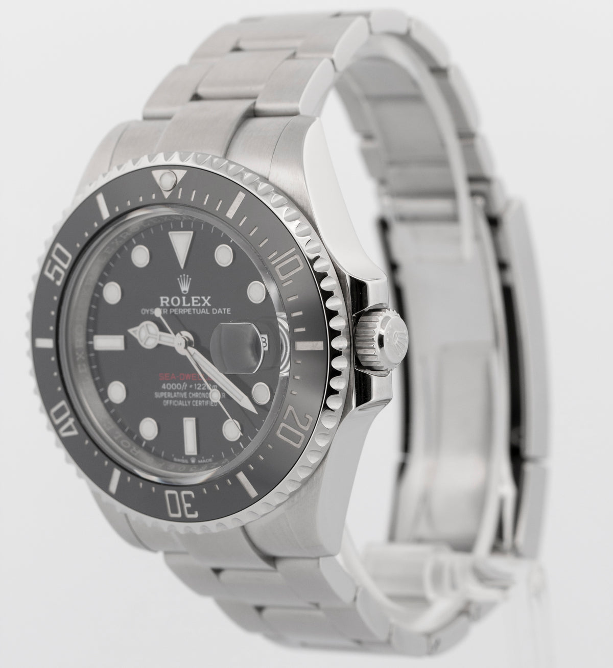 2021 Rolex Sea-Dweller Red 126600 Black Stainless Steel 43mm Watch Box Papers