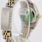 Rolex DateJust Two-Tone 18k Gold Steel White ROMAN 26mm NO-HOLES 69173 Watch