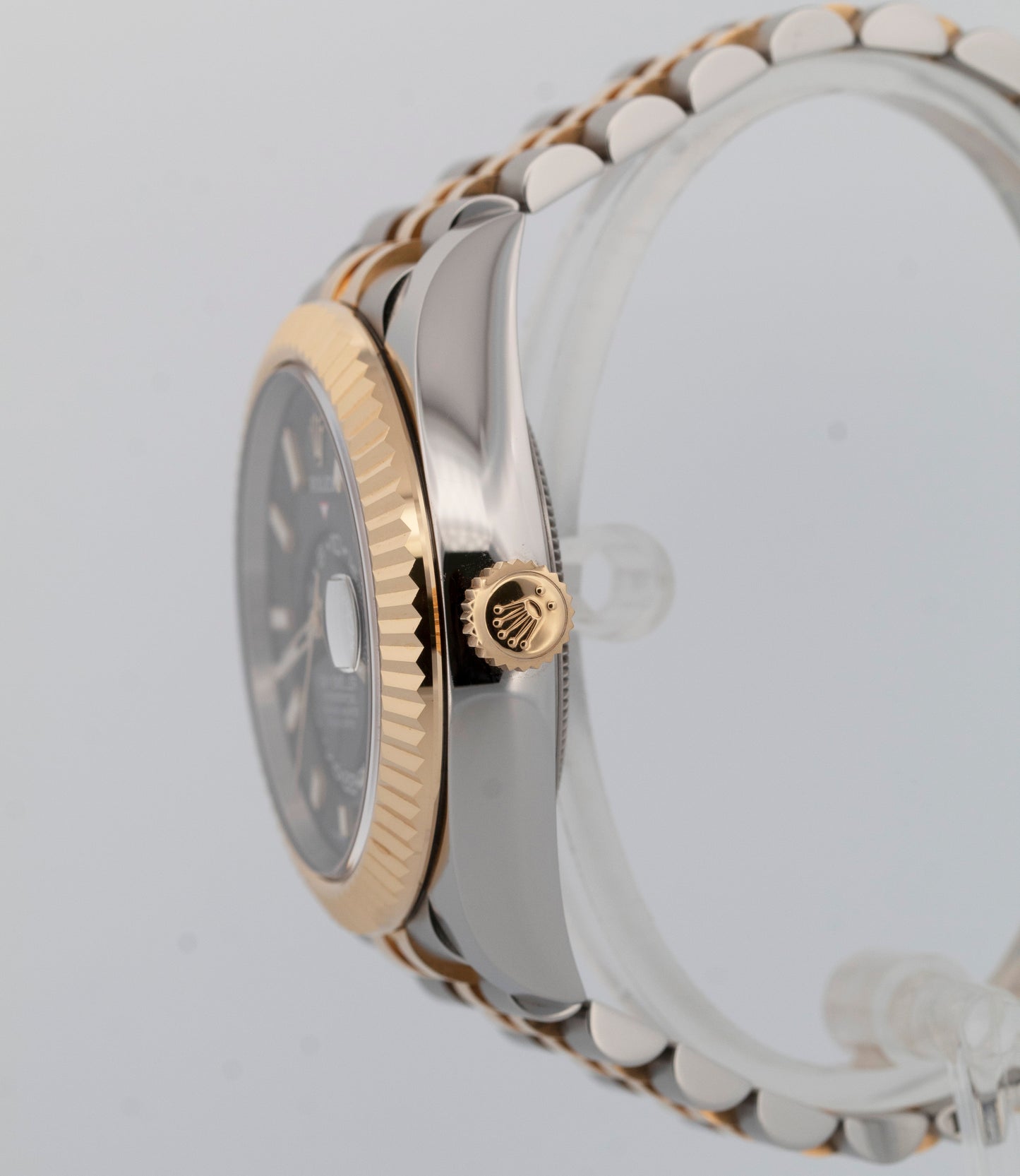 2024 PAPERS Rolex Sky-Dweller BLACK Two-Tone Gold Steel 42mm 336933 Watch BOX