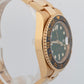UNPOLISHED PAPERS Rolex GMT-Master II GREEN 18K Yellow Gold 40mm 116718 BOX