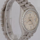 RSC CARD Rolex Day-Date President FACTORY DIAMOND 36mm Platinum Watch 18346