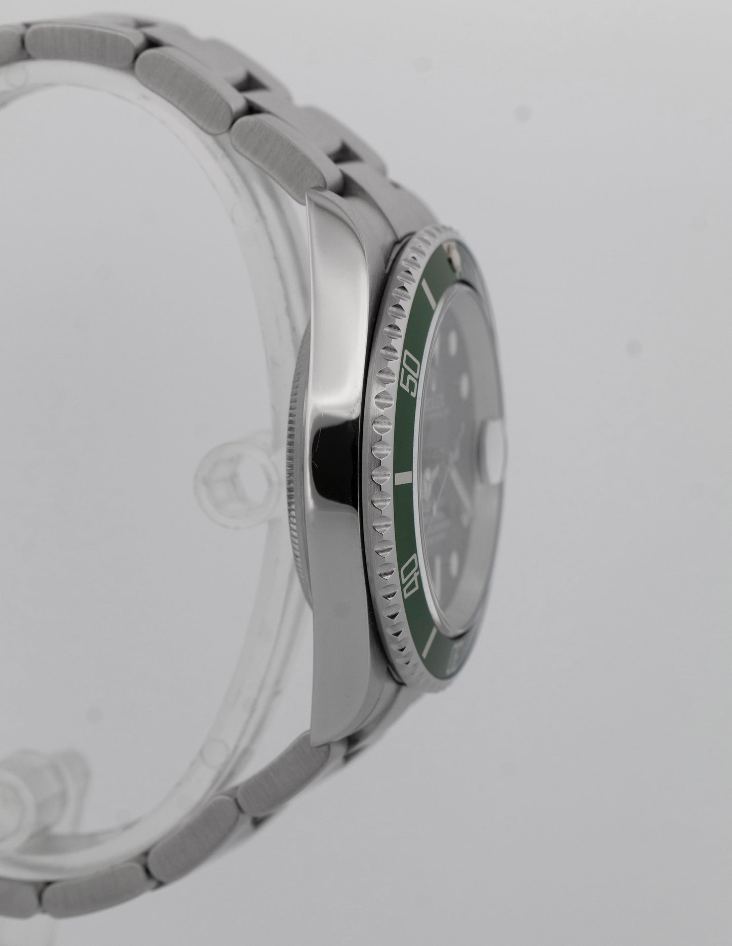 FLAT 4 PAPERS Rolex Submariner Date KERMIT Stainless Steel Watch 16610 LV BOX