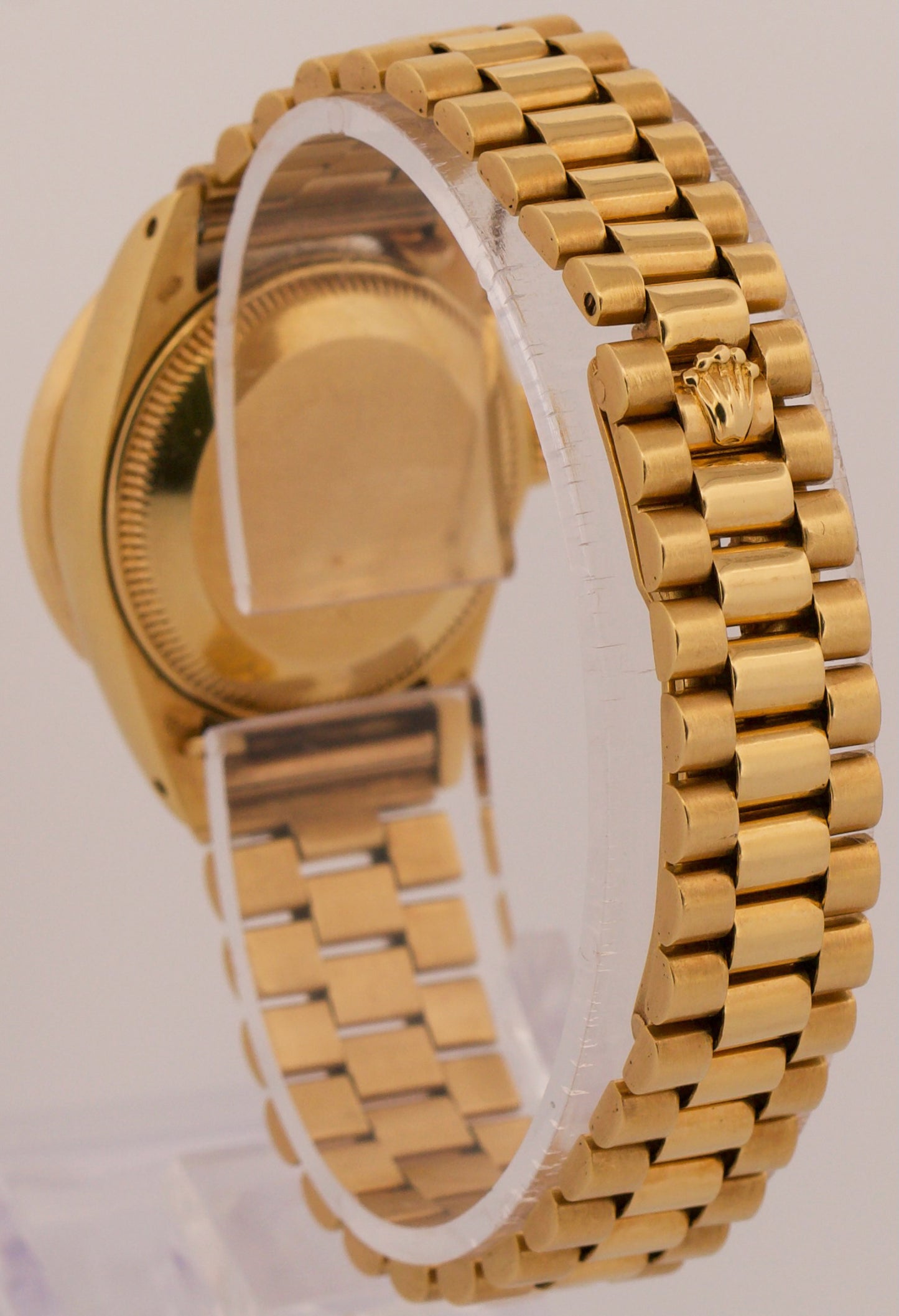 VINTAGE 1984 Ladies Rolex DateJust PRESIDENT 26mm CHAMPAGNE DIAMOND 18K 6917