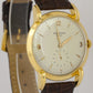 VINTAGE Patek Philippe Calatrava 35mm SILVER Manual 18K Yellow Gold Leather 2420