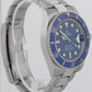 Rolex Submariner Date 18K White Gold SMURF Blue Ceramic 40mm 116619 LB Watch