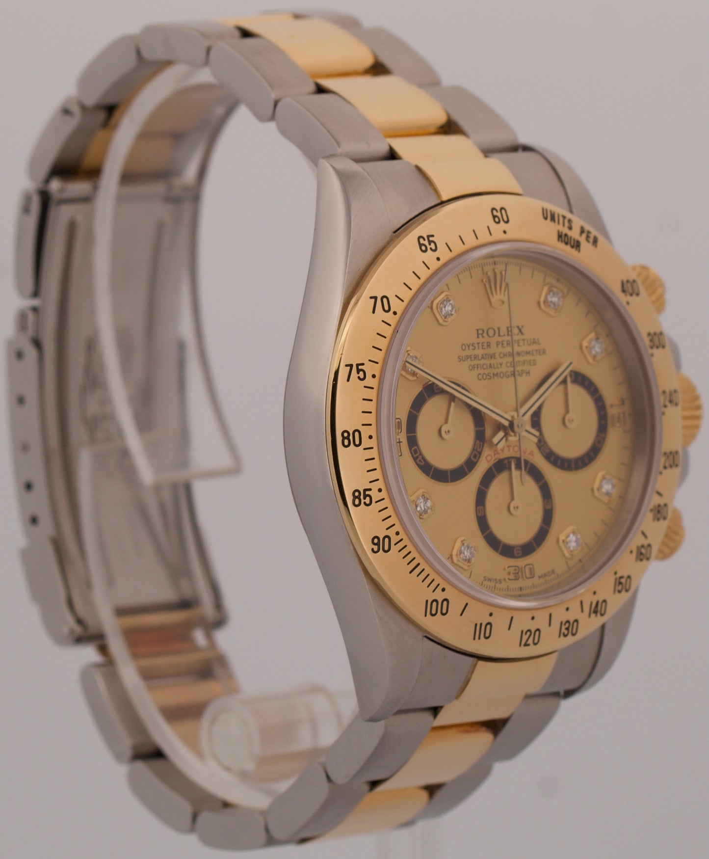 2024 RSC Rolex Daytona Cosmograph CHAMPAGNE DIAMOND 18K Gold Steel 16523 BOX