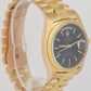 Rolex Day-Date President 36mm Blue BARK Quickset 18K Yellow Gold Watch 18078