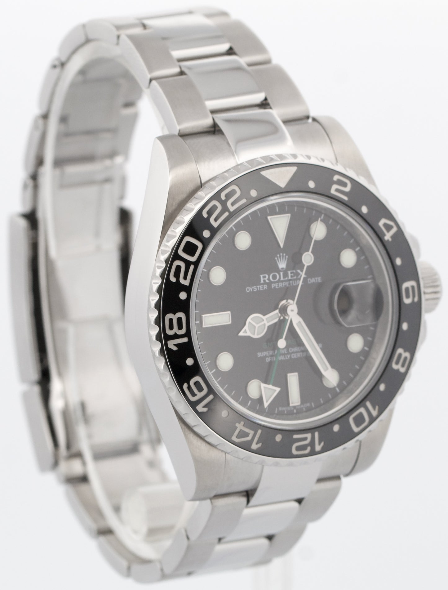 Rolex GMT-Master II BLACK Green Stainless Steel Ceramic 40mm 116710 LN Watch