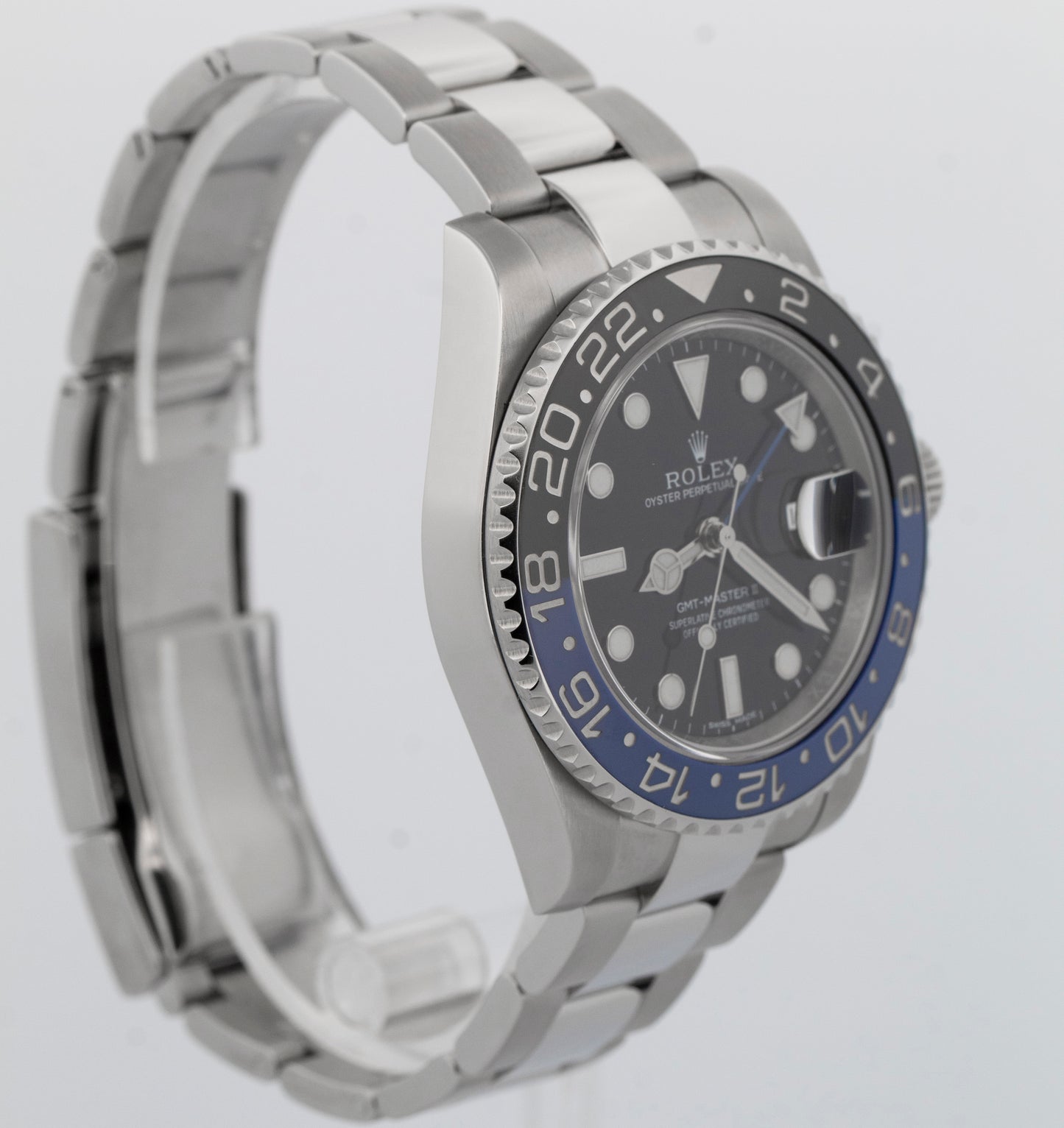 Rolex GMT-Master II Batman Blue Black Stainless Steel 40mm 116710 BLNR Watch