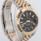 2024 PAPERS Rolex Sky-Dweller BLACK Two-Tone Gold Steel 42mm 336933 Watch BOX