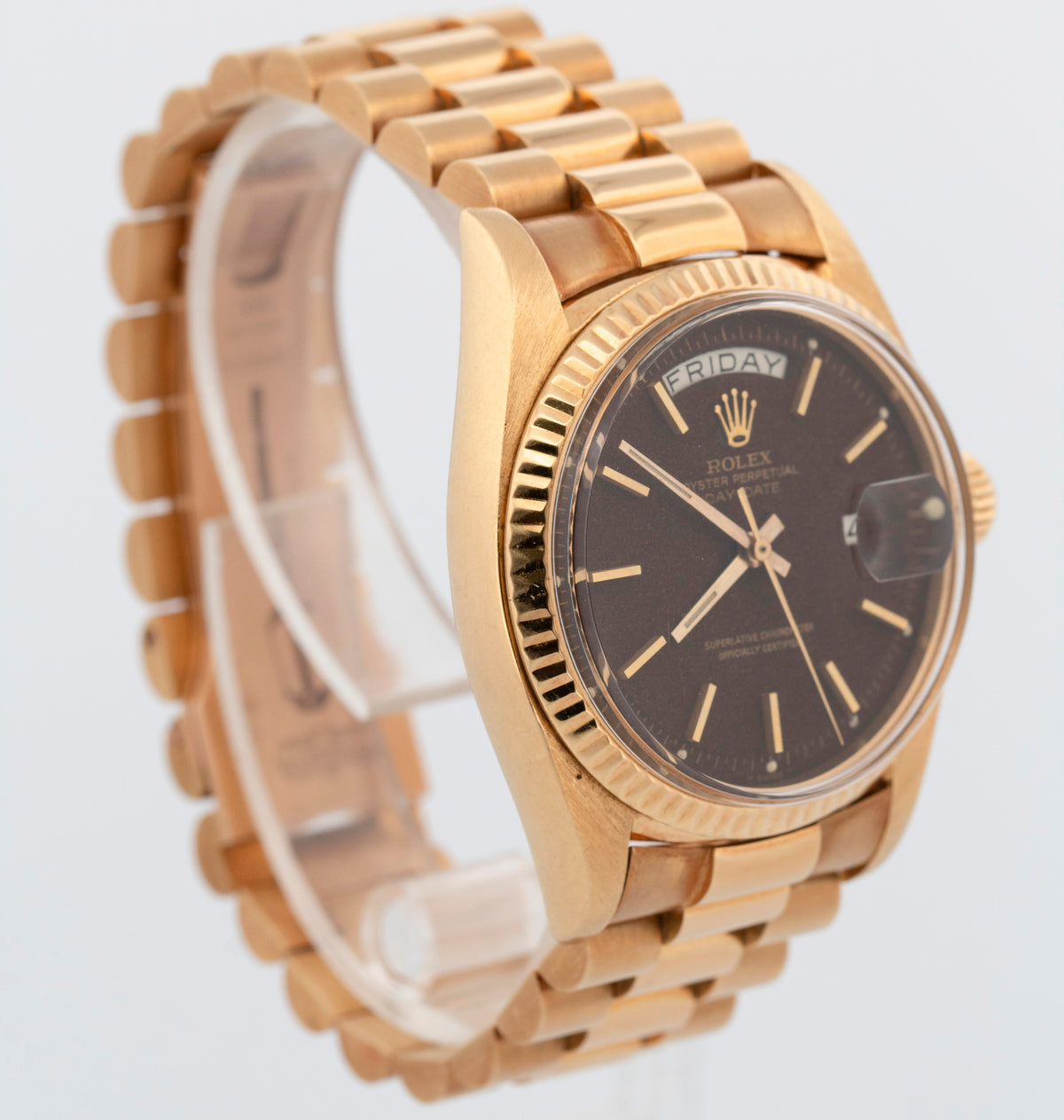 Rolex Day-Date President 1803 Brown Confetti 18K Yellow Gold 36mm Watch