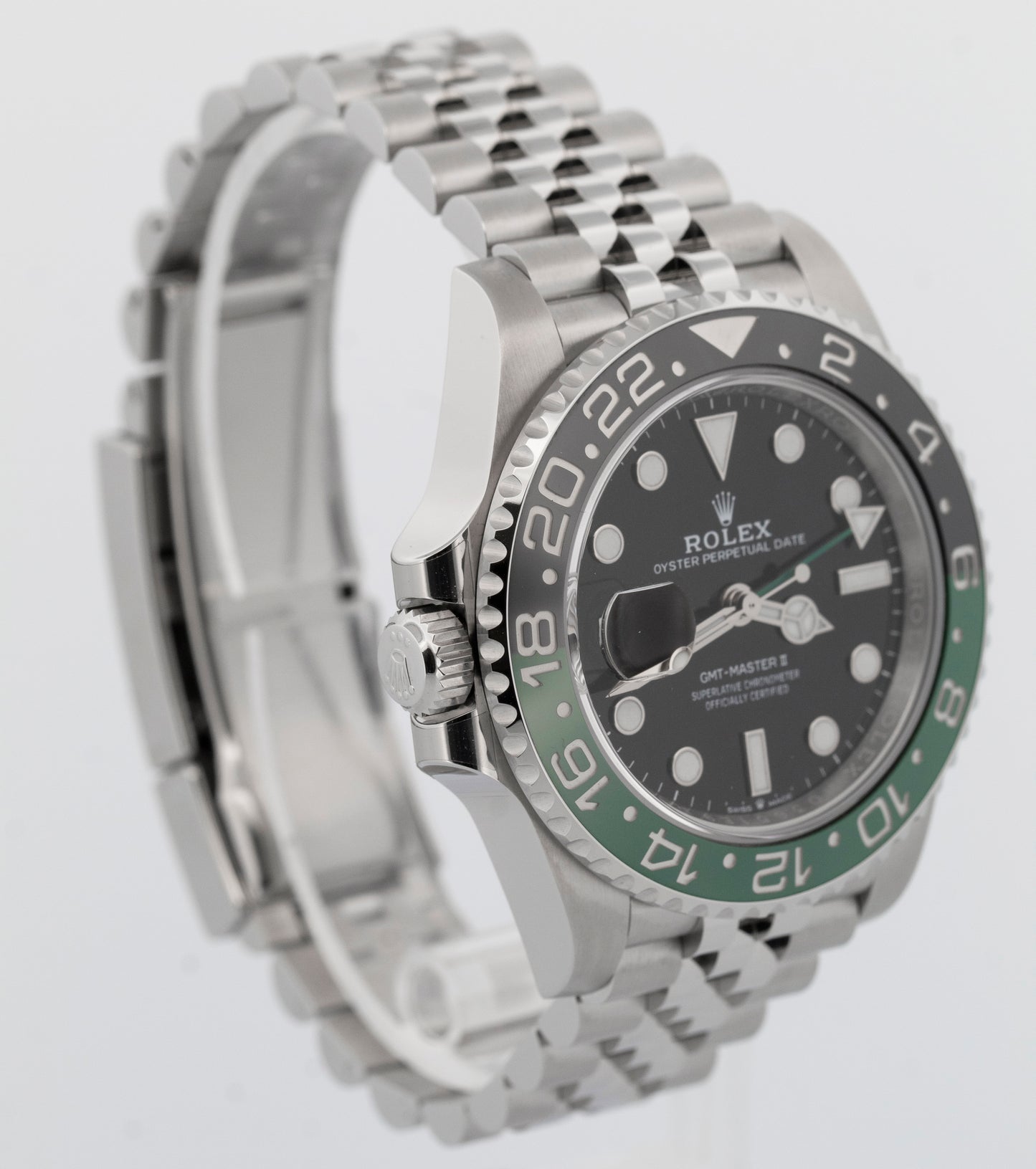 2022 PAPERS Rolex GMT-Master II 'SPRITE' BLACK Steel 40mm 126720 VTNR Watch BOX