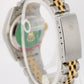 Rolex DateJust Two-Tone 18k Gold Steel White ROMAN 26mm NO-HOLES 69173 Watch