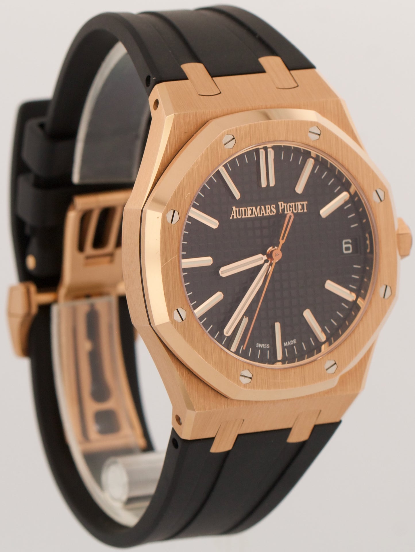 PAPERS Audemars Piguet Royal Oak BLACK 41mm 18K 15510OR 50th Anniversary BOX