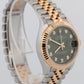 2025 Rolex DateJust 278273 Green Diamond Two-Tone Yellow Gold 31mm Box Papers