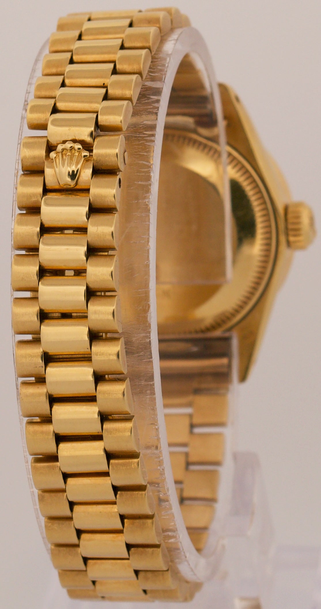 VINTAGE 1984 Ladies Rolex DateJust PRESIDENT 26mm CHAMPAGNE DIAMOND 18K 6917