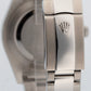 Rolex DateJust II 41mm BLACK Stainless Steel Smooth Oyster Date Watch 116300