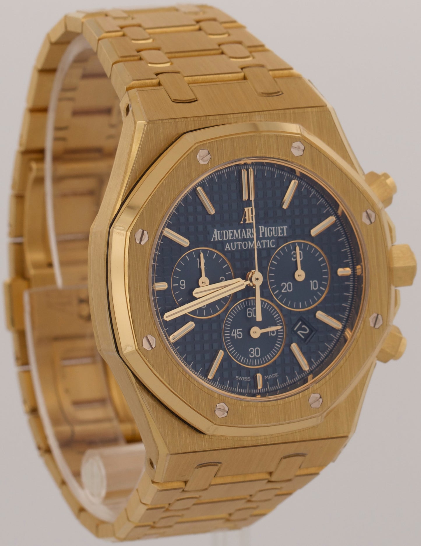 2017 Audemars Piguet Royal Oak 41mm Blue 18K 26320BA.OO.1220BA.02 Box Papers