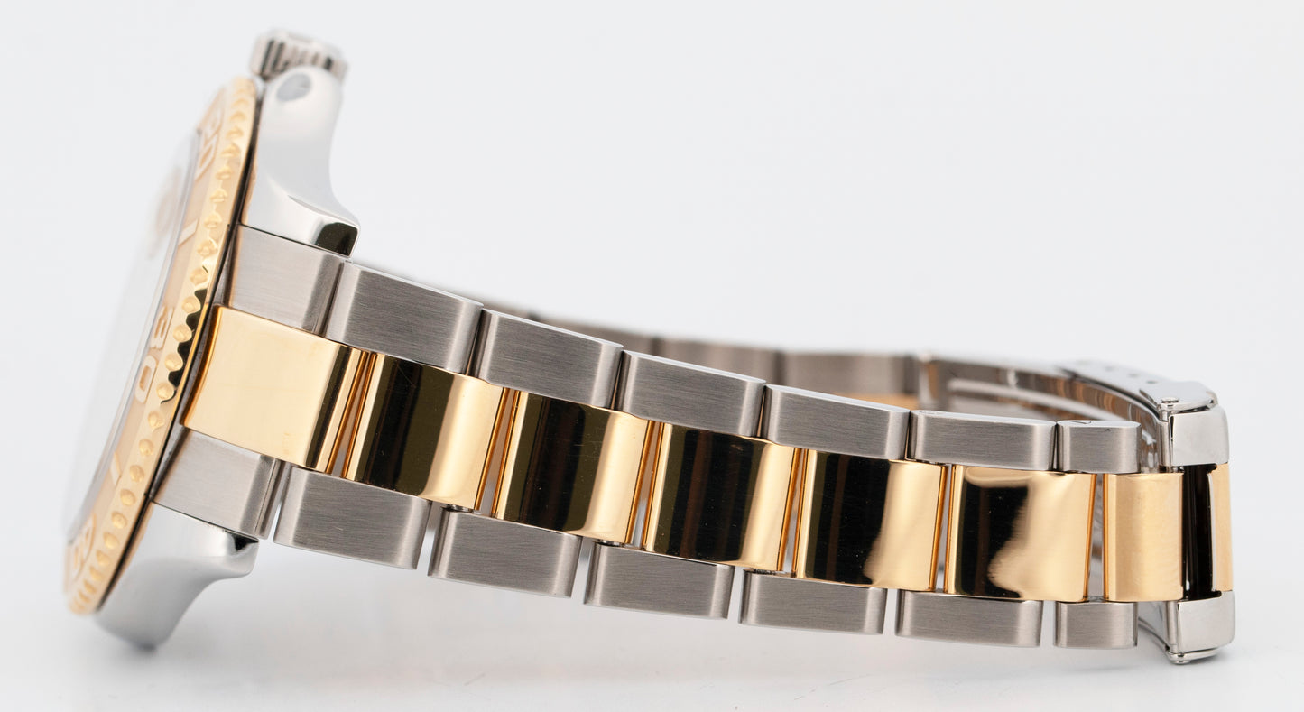 PAPERS Rolex Yacht-Master 40mm Champagne REHAUT Two-Tone Yellow Gold 16623 BOX