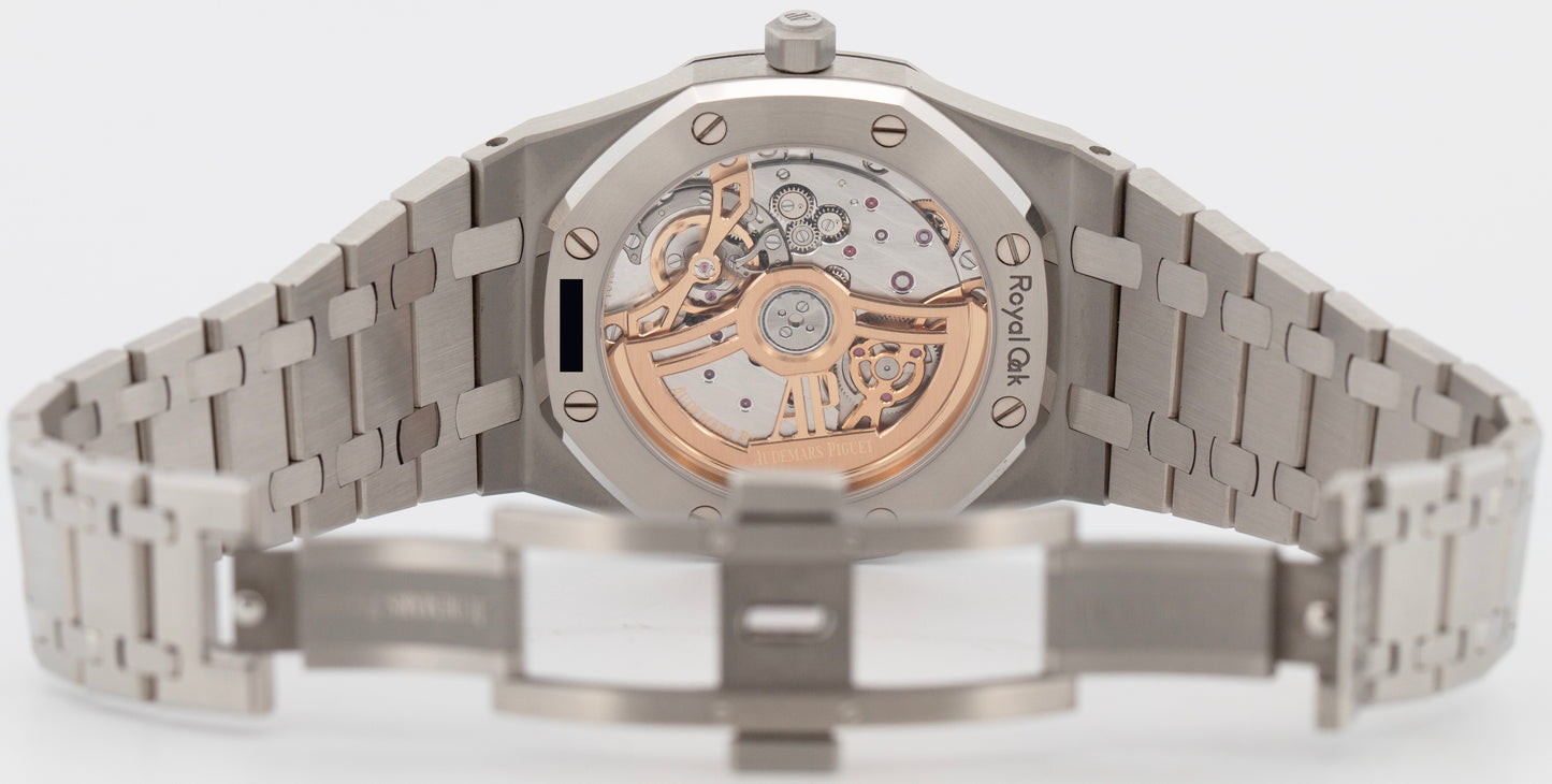 NEW 2026 PAPERS Audemars Piguet Royal Oak JUMBO Extra Thin BLUE 39mm 16202ST BOX