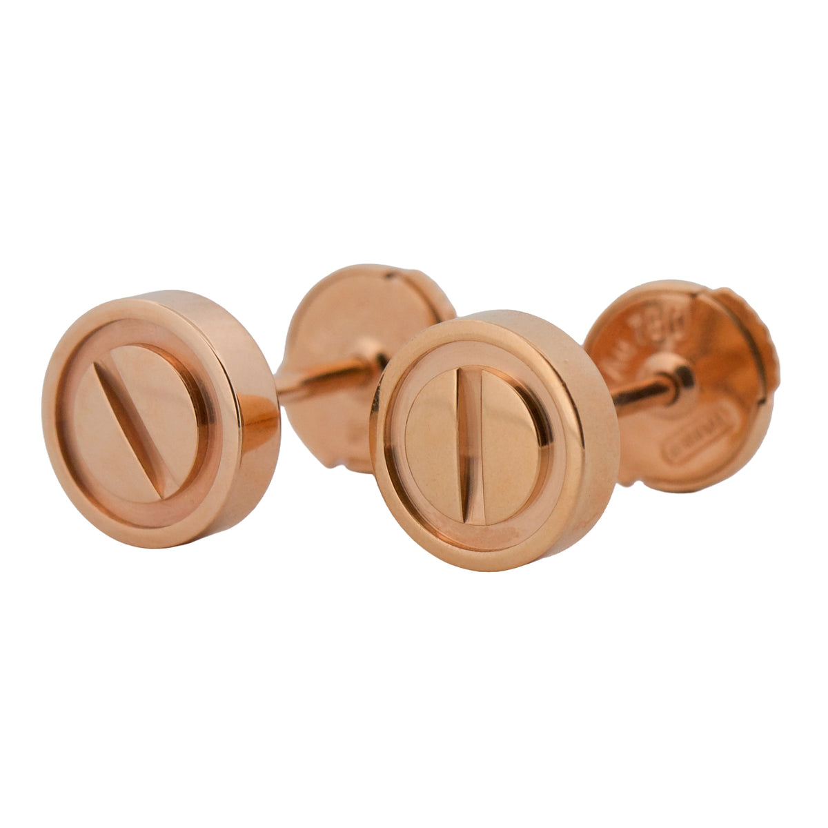 2026 Cartier Love Stud Earrings 18K Rose Gold Box Papers
