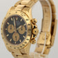 Rolex Daytona Cosmograph 18K Yellow Gold 40mm Black NEWMAN Watch 116528 BOX