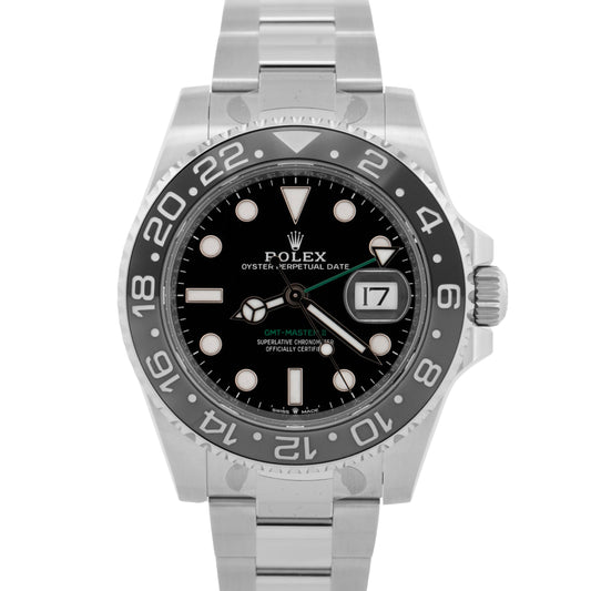 NEW SEPT 2025 PAPERS Rolex GMT-Master II BRUCE WAYNE Ceramic 126710 GRNR BOX