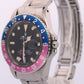 ALL ORIGINAL 1969 Rolex GMT-Master PEPSI Blue FUCHSIA Patina Steel 1675 BOX