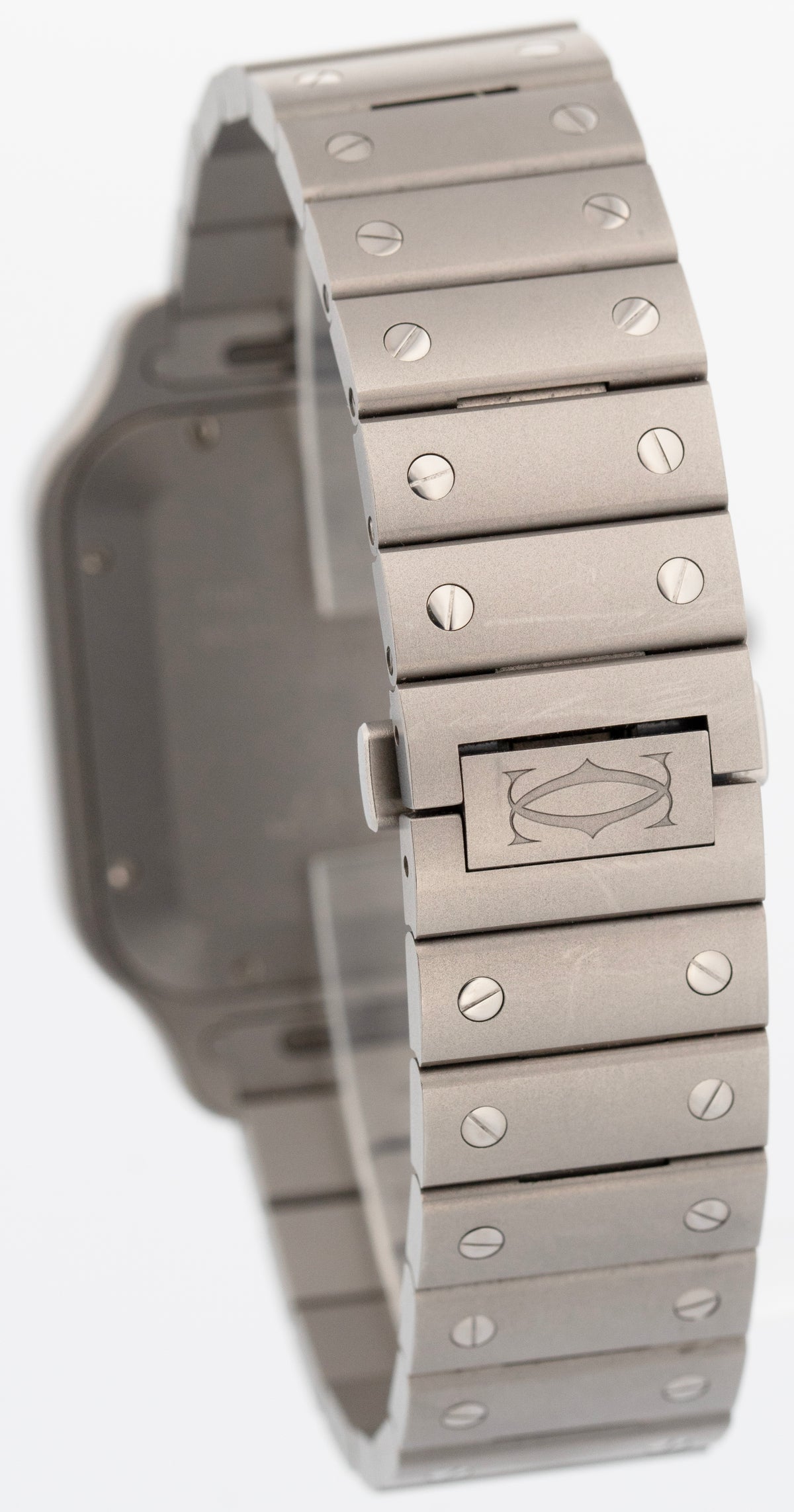 2026 Cartier Santos Large 4683 WSSA0089 39.8mm Titanium White Watch Box Papers