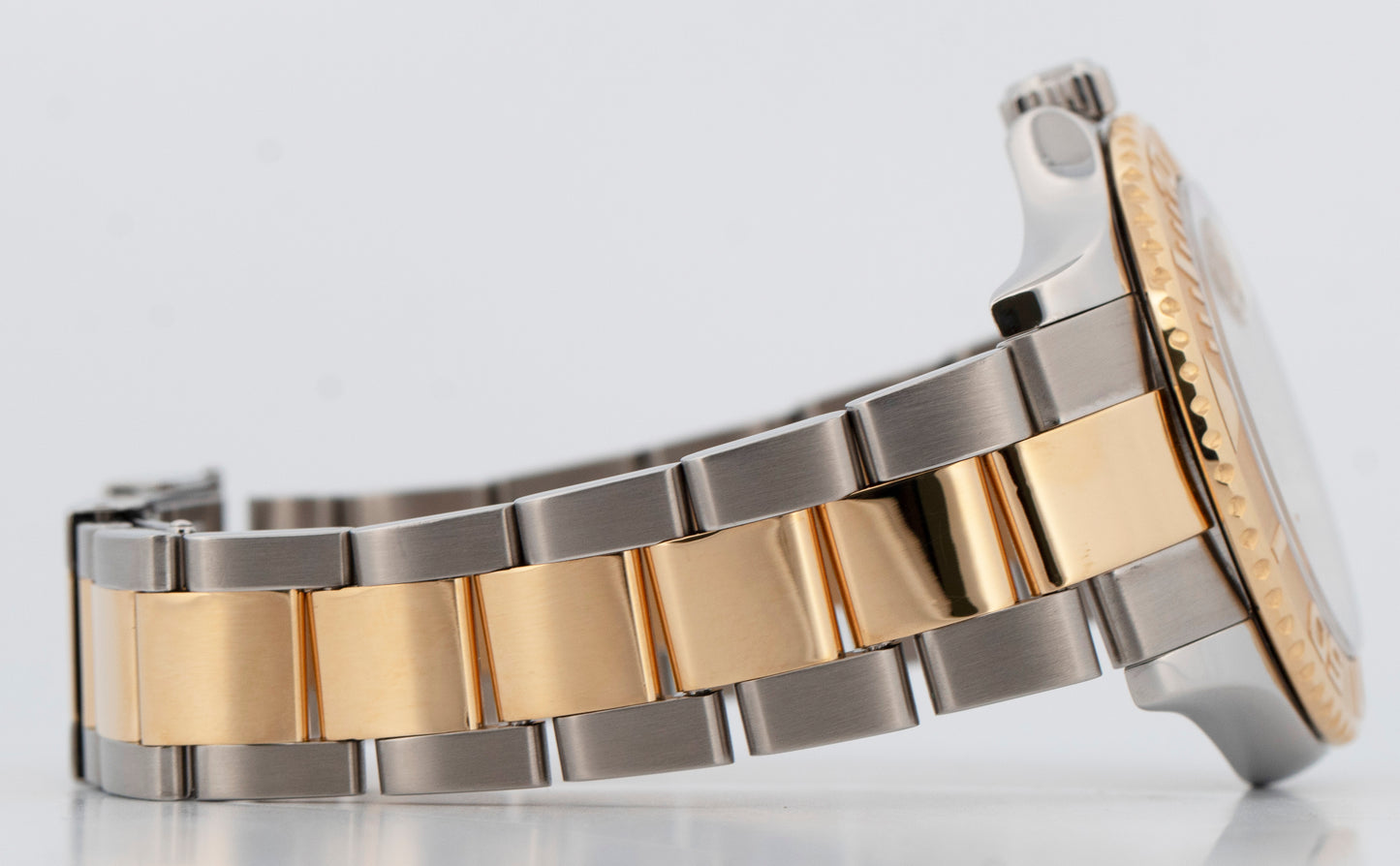 PAPERS Rolex Yacht-Master 40mm Champagne REHAUT Two-Tone Yellow Gold 16623 BOX