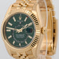 2025 PAPERS Rolex Sky-Dweller GREEN 18K Yellow Gold 42mm 336938 Watch BOX