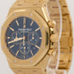 2017 Audemars Piguet Royal Oak 41mm Blue 18K 26320BA.OO.1220BA.02 Box Papers