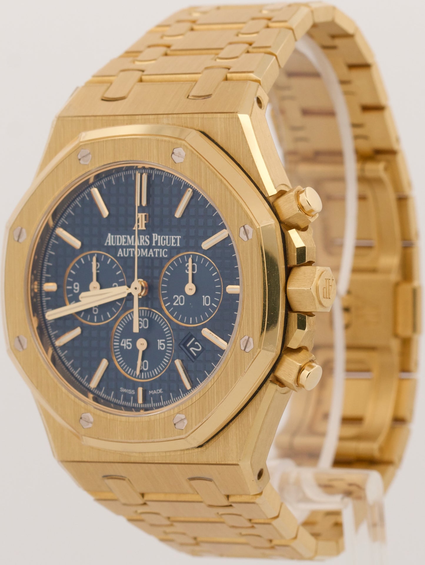 2017 Audemars Piguet Royal Oak 41mm Blue 18K 26320BA.OO.1220BA.02 Box Papers