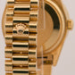 1985 Rolex Day-Date President CHAMPAGNE DIAMOND 18K Yellow Gold 36mm 18038 BOX
