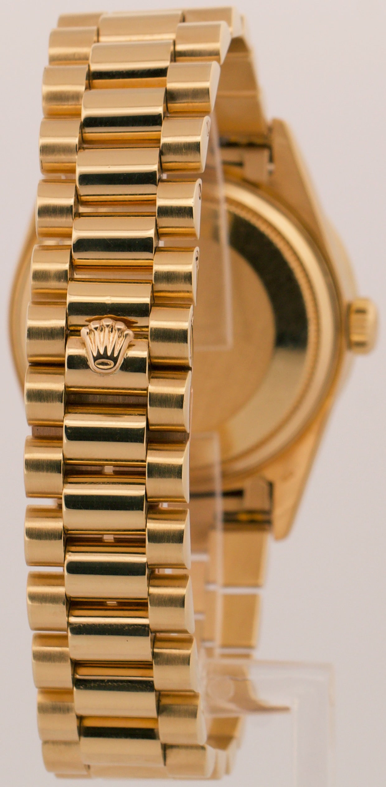 1985 Rolex Day-Date President CHAMPAGNE DIAMOND 18K Yellow Gold 36mm 18038 BOX