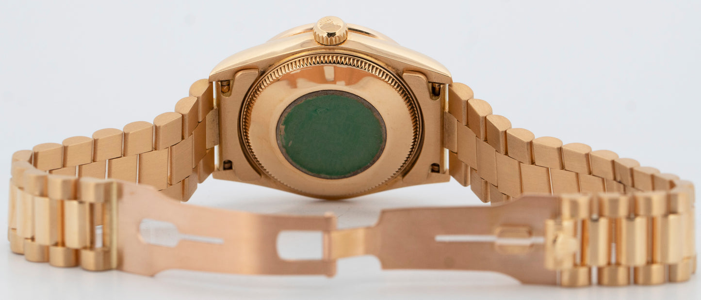 PAPERS Rolex DateJust President MOP DIAMOND 31mm 18K Yellow Gold 68278 BOX