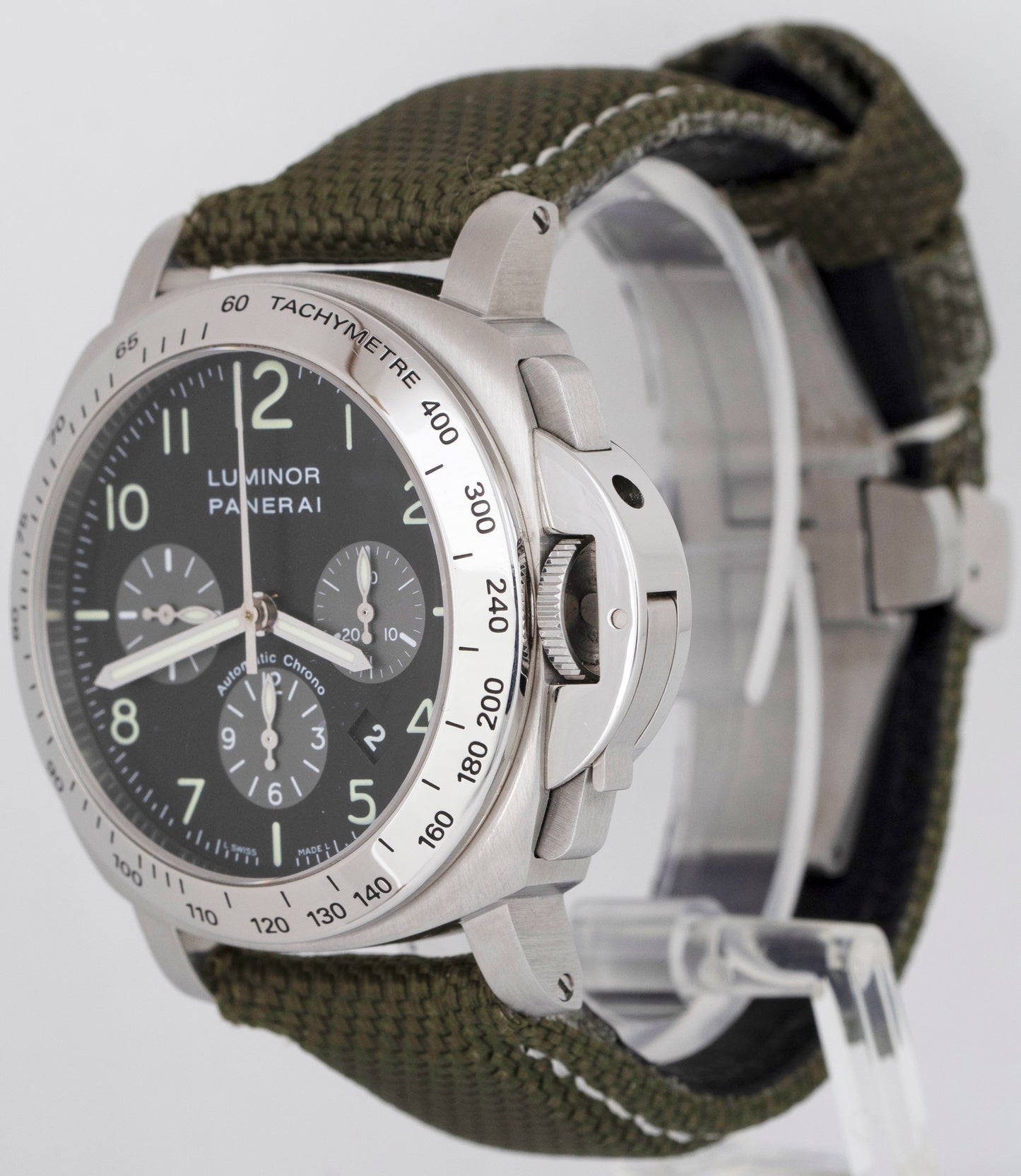 MINT Panerai PAM 162 Luminor Chronograph Stainless Steel Date 44mm PAM00162