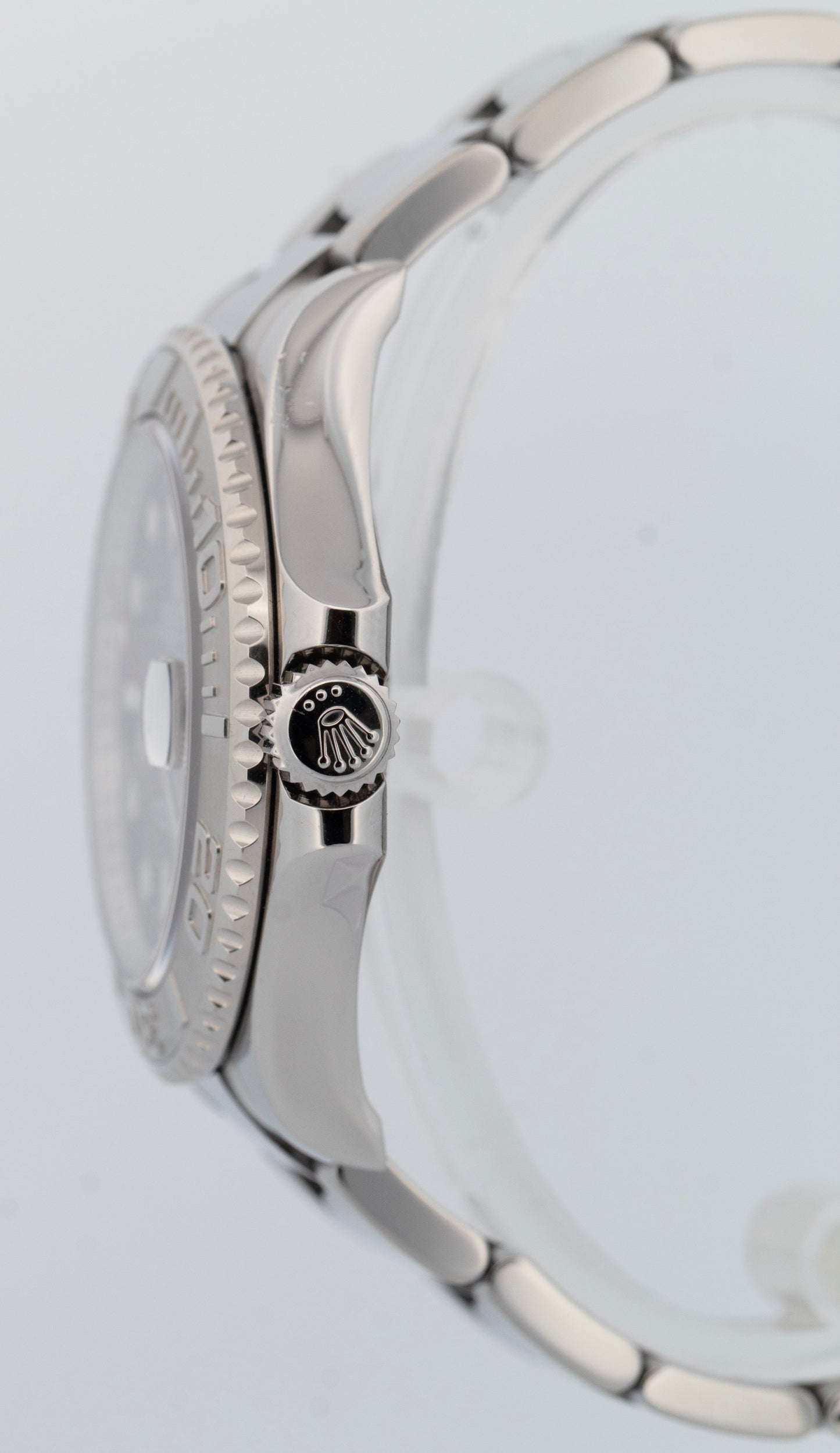 PAPERS Rolex Yacht-Master BLUE Platinum 40mm Stainless Steel Watch 116622 BOX