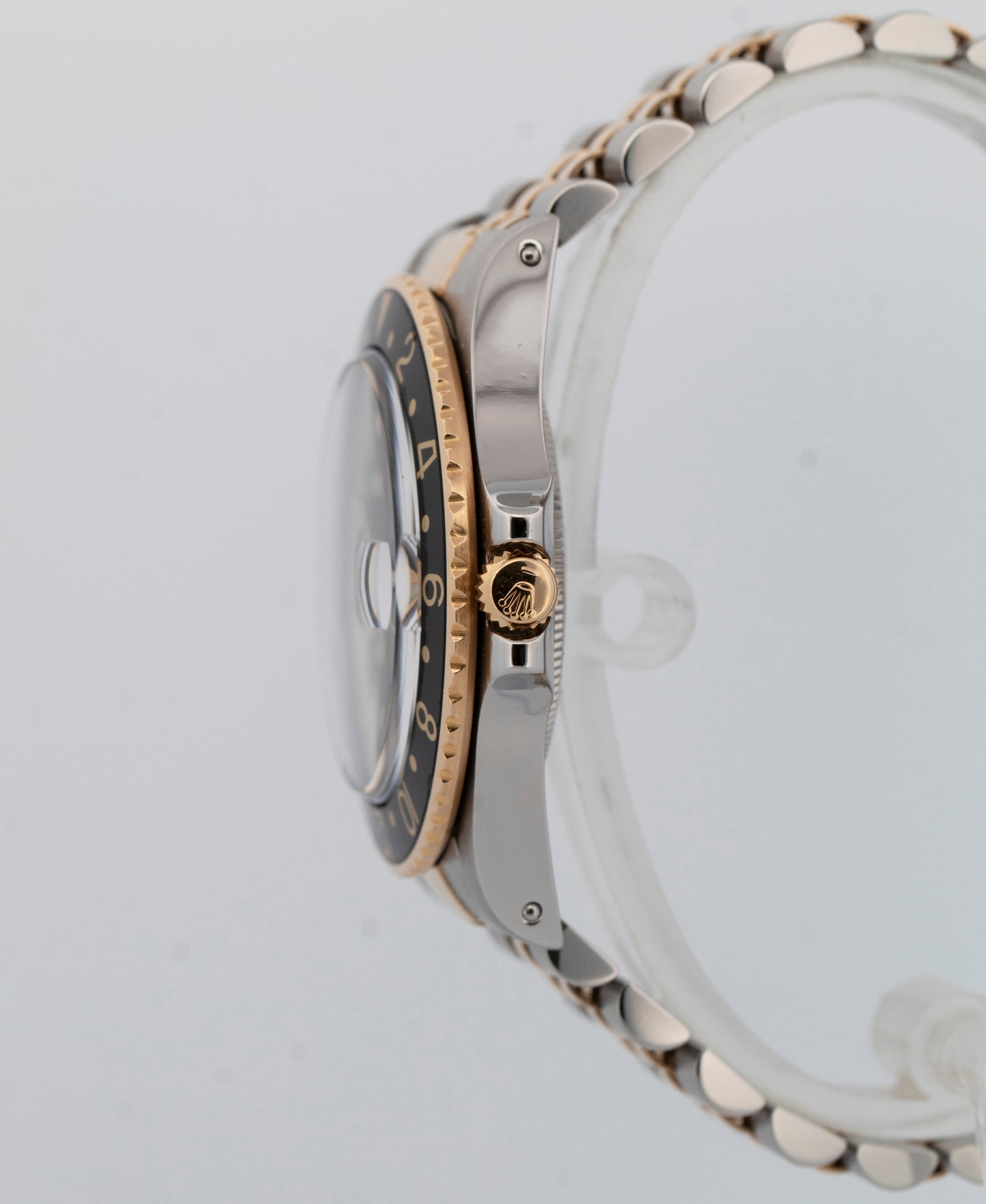 Rolex GMT-Master Black 40mm Two Tone 18K Yellow Gold JUBILEE Date Watch 16753