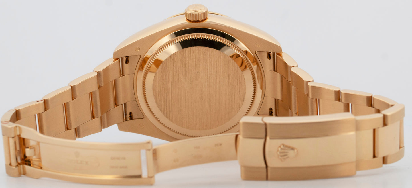 Rolex Sky-Dweller Black 18K Yellow Gold Oyster 42mm Automatic 326938 Watch