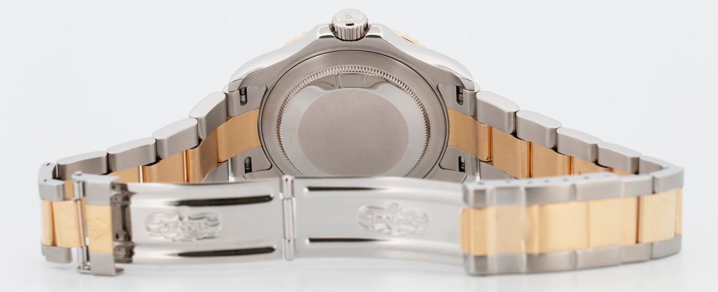 PAPERS Rolex Yacht-Master 40mm Champagne REHAUT Two-Tone Yellow Gold 16623 BOX