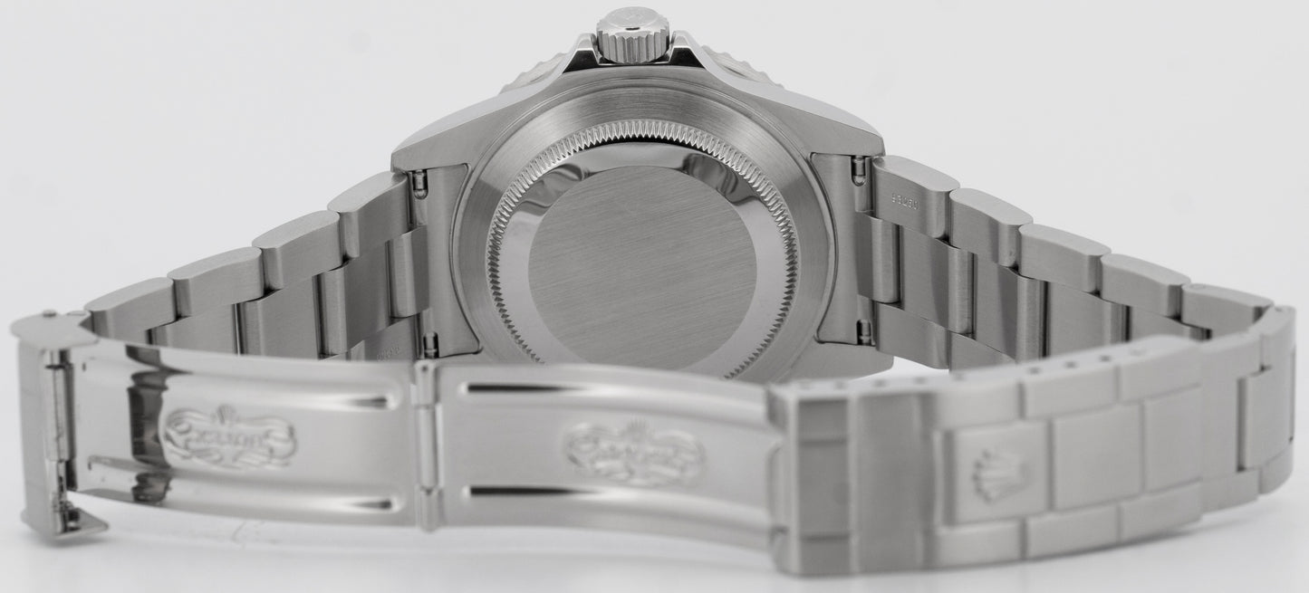 FLAT 4 PAPERS Rolex Submariner Date KERMIT Stainless Steel Watch 16610 LV BOX