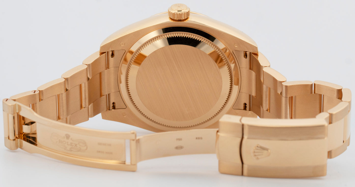 MINT PAPERS Rolex Sky-Dweller CHAMPAGNE 18K Yellow Gold 42mm 326938 Watch BOX