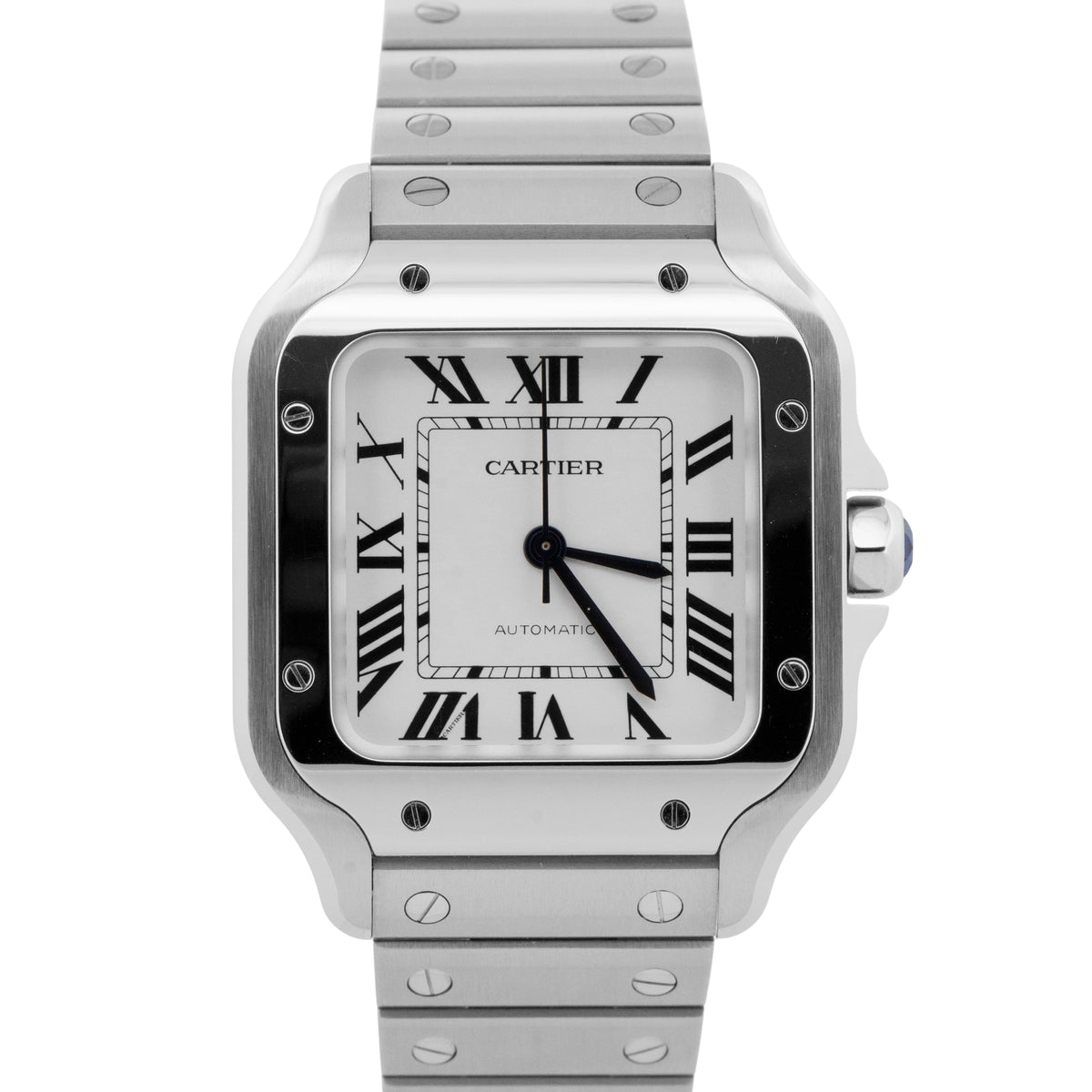 2026 Cartier Santos de Cartier Medium 4075 / WSSA0029 White 35.1mm Box Papers