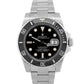 PAPERS Rolex Submariner Date BLACK Stainless Steel 40mm Watch 116610 LN BOX