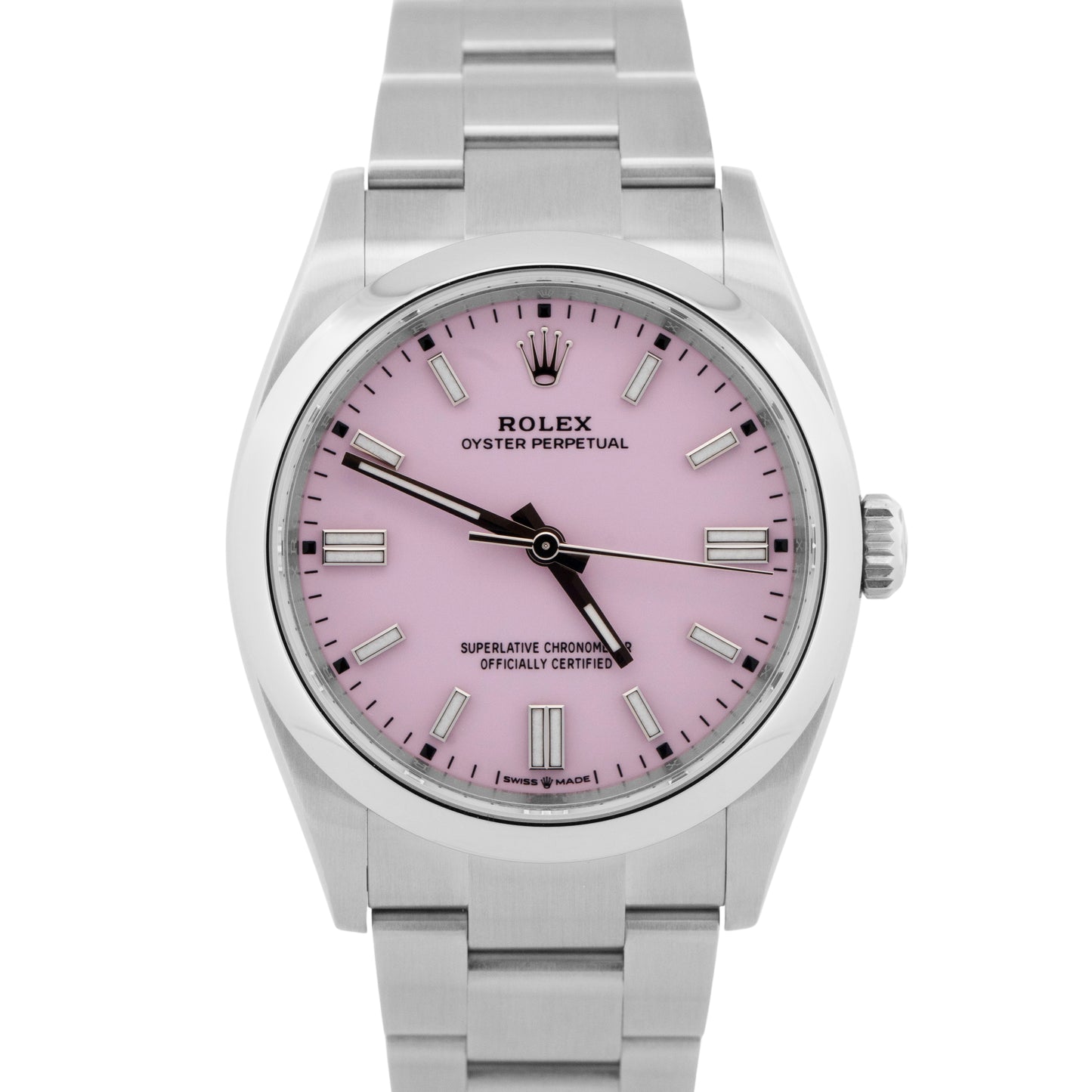 NEW 2025 PAPERS Rolex Oyster Perpetual 36 CANDY PINK Steel 36mm 126000 Watch BOX