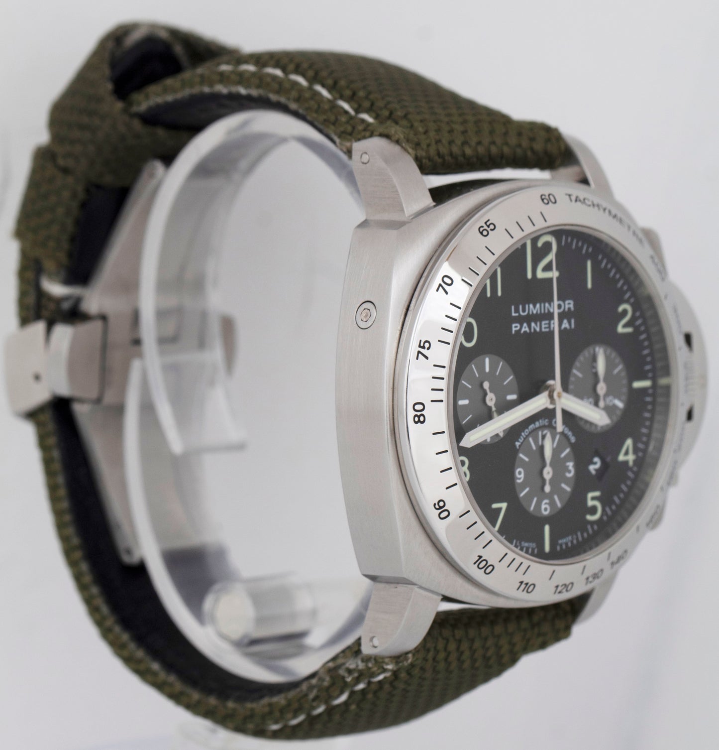 MINT Panerai PAM 162 Luminor Chronograph Stainless Steel Date 44mm PAM00162